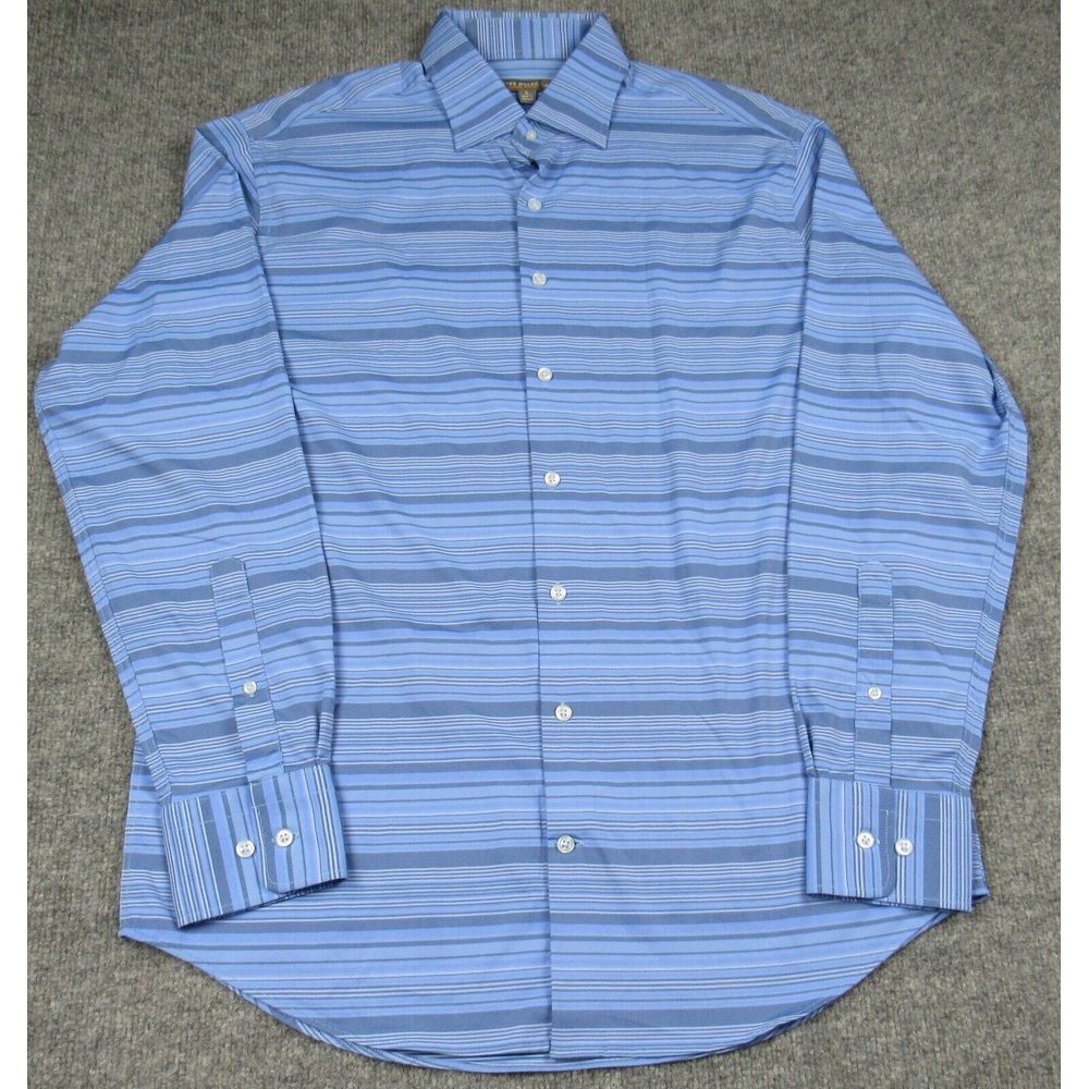 Peter Millar Shirt Men Large Summer Comfort Long Sleeve Nylon Spandex